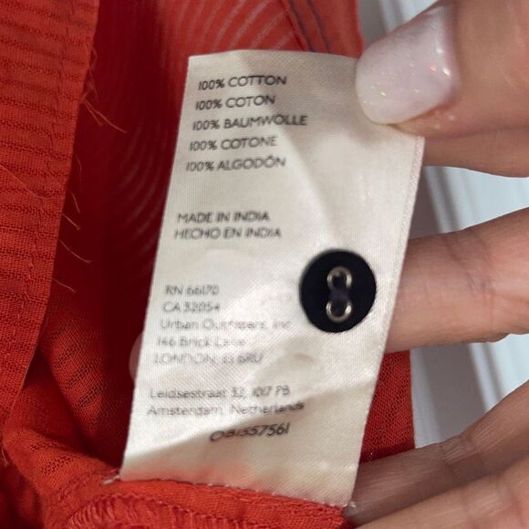 We The Free Tuxedo Shirt Tiger Red NWT - Picture 9 of 12